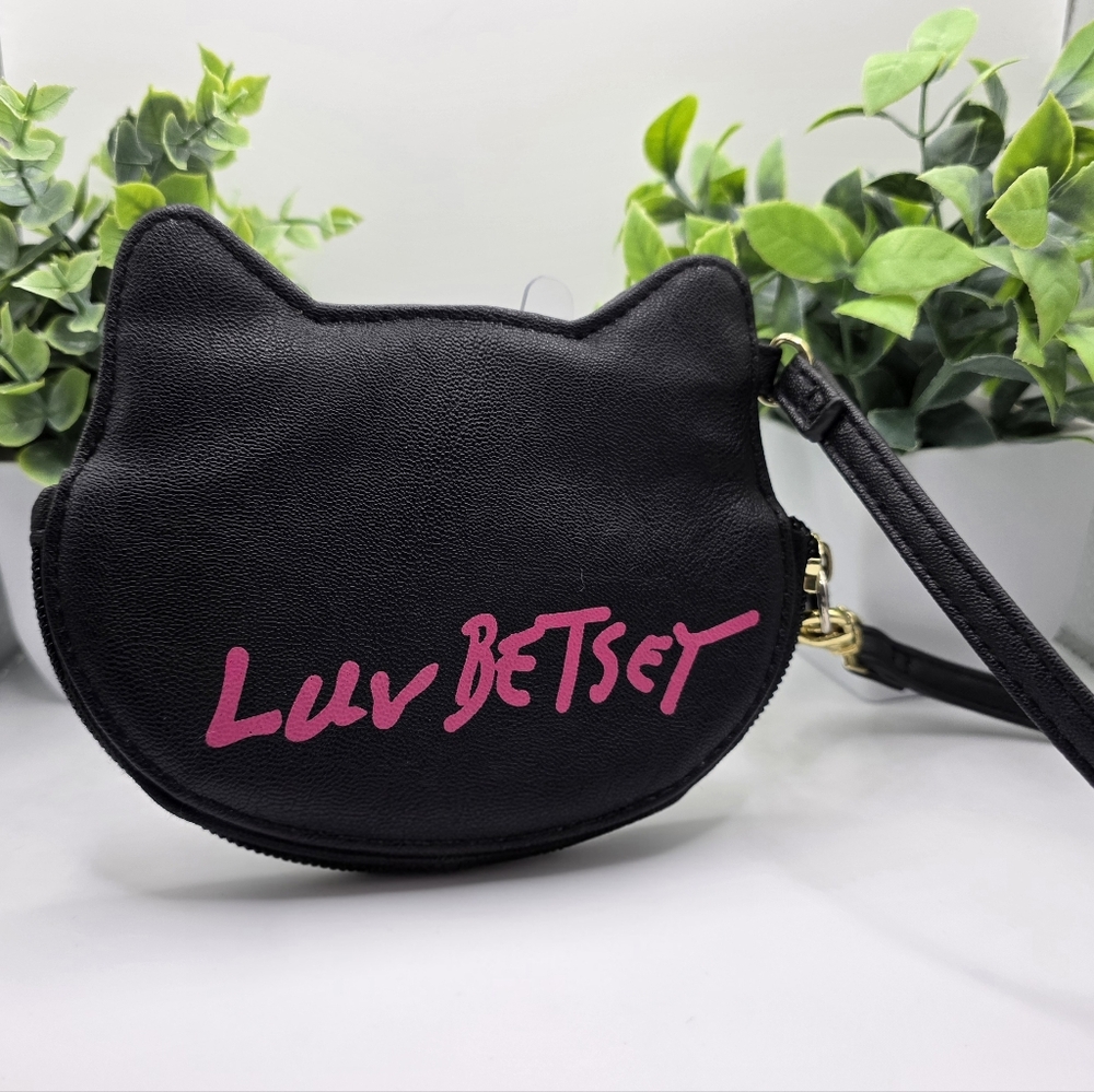 Betsey Johnson Black Cat Coin Purse - Picture 2 of 3